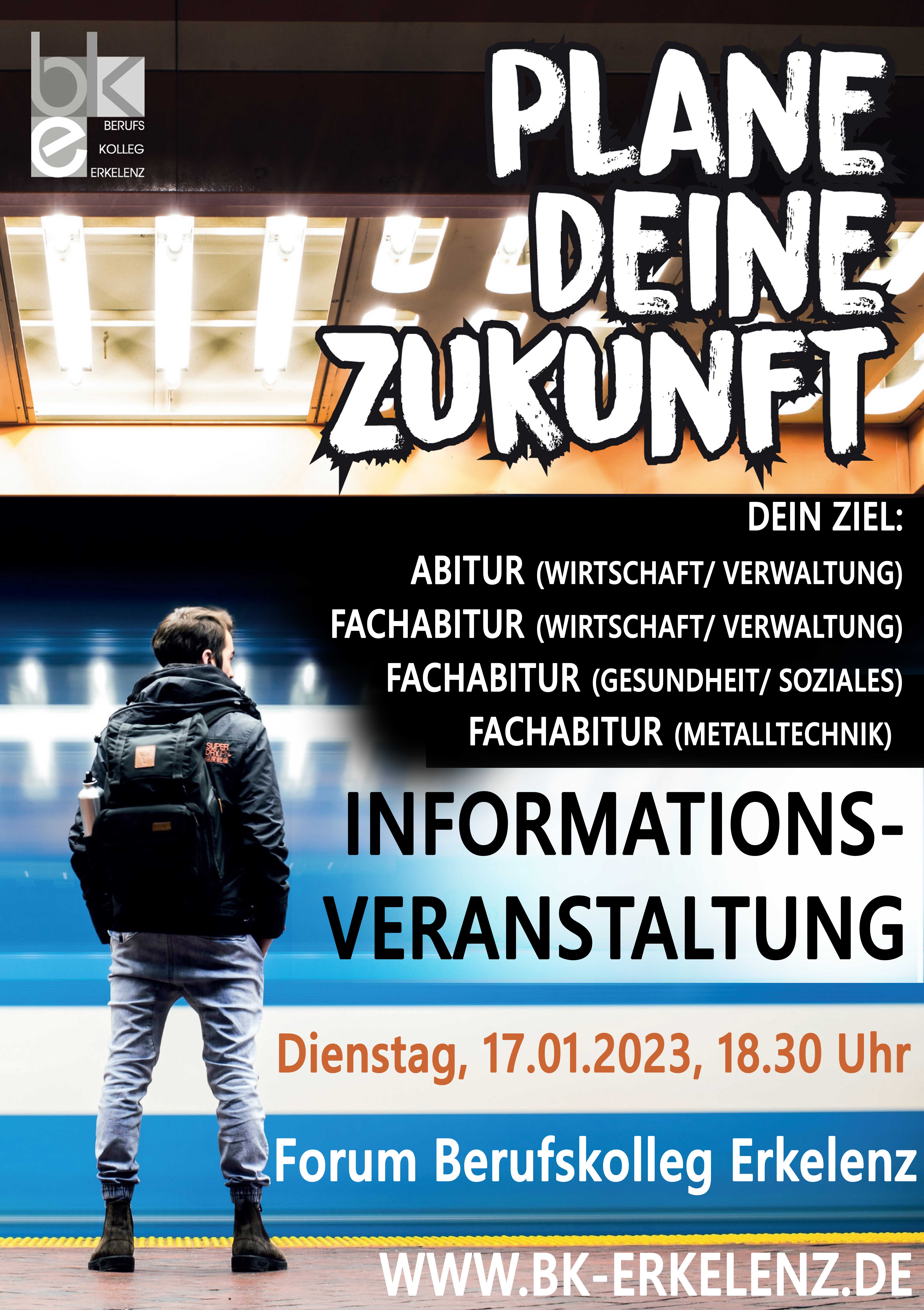 Fachabitur und Abitur: Informationsveranstaltung am 17.01.2023