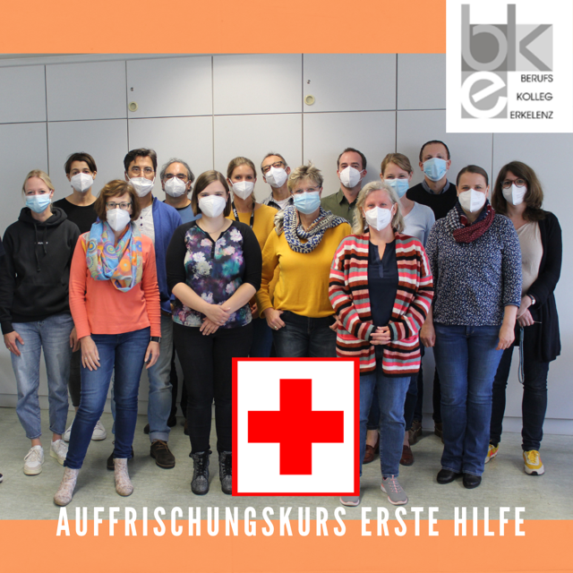 frisch als Ersthelfer*innen geschulte Lehrkräfte