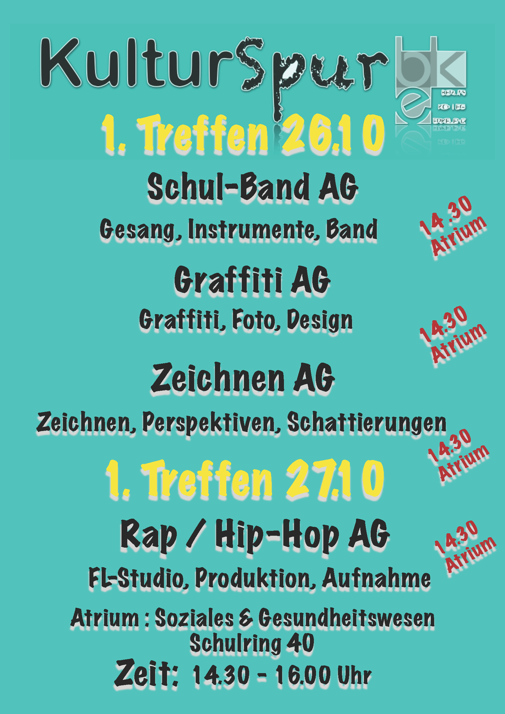 KULTURSPUR - Dienstag Nachmittage voller Kreativität